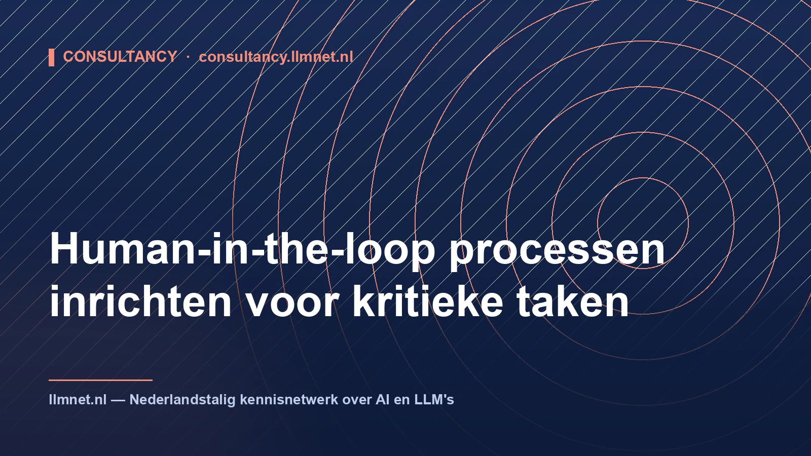 Illustratie: Human-in-the-loop bij AI: Architectuur en Inrichting